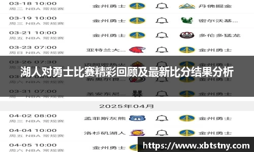 湖人对勇士比赛精彩回顾及最新比分结果分析